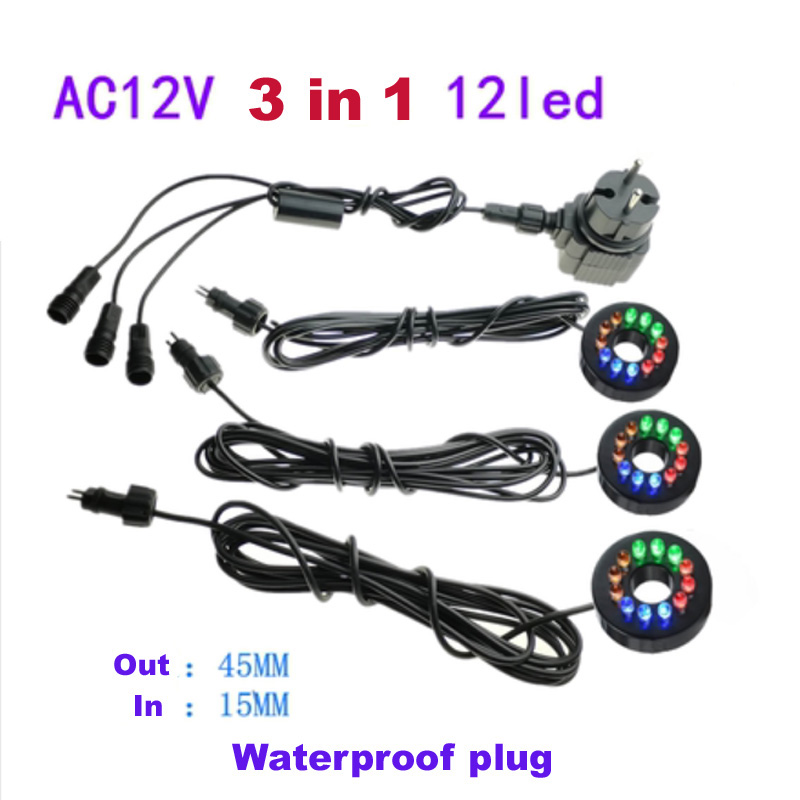 Aquarium Fish Com - MEMEOKON-LED Circle Lights com Hole for