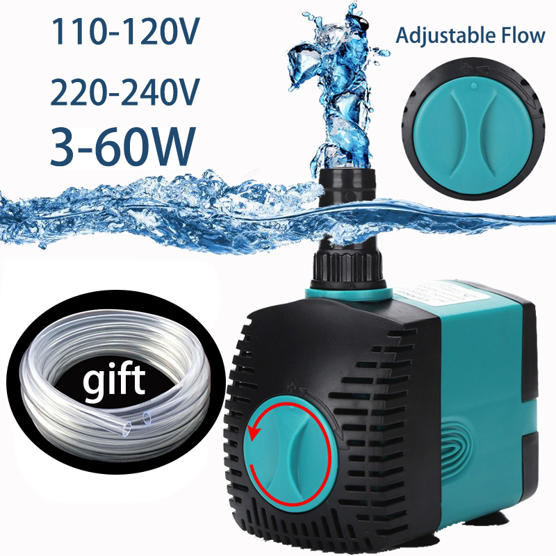 Aquarium Fish Com - Ultra-Quiet submersível Bomba de Água com