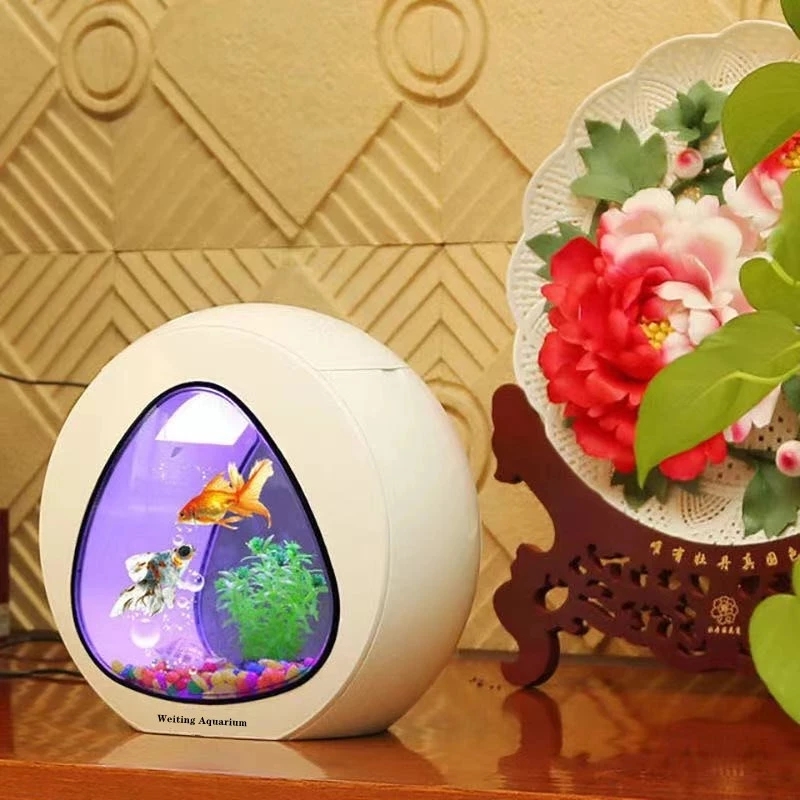 Aquarium Fish Com - Weiting Aquarium Small Fish Tank, Mini