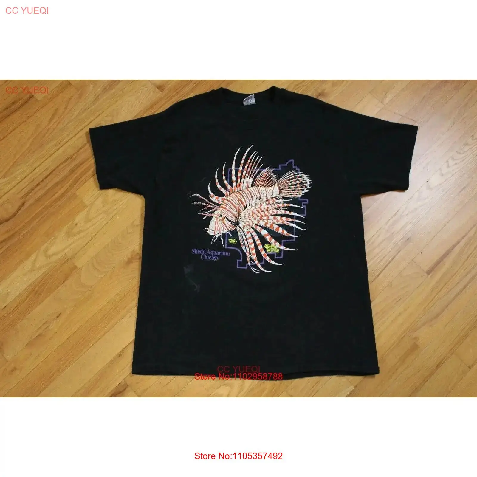 Aquarium Fish Com - Camiseta Vintage Anos 90 Shedd Aquarium
