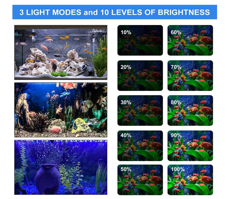 Submersível LED Aquarium Light - Aquarium Fish Com avaliação e preço