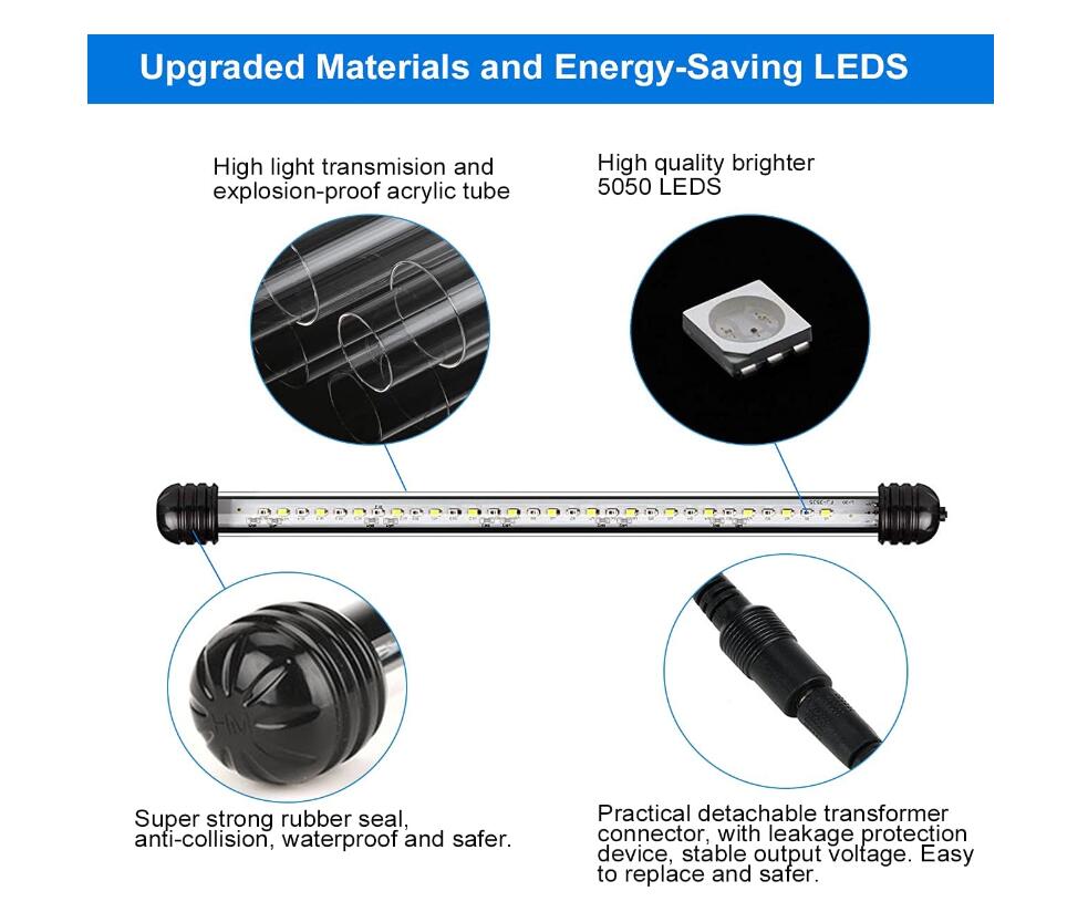 Submersível LED Aquarium Light - Aquarium Fish Com avaliação e preço