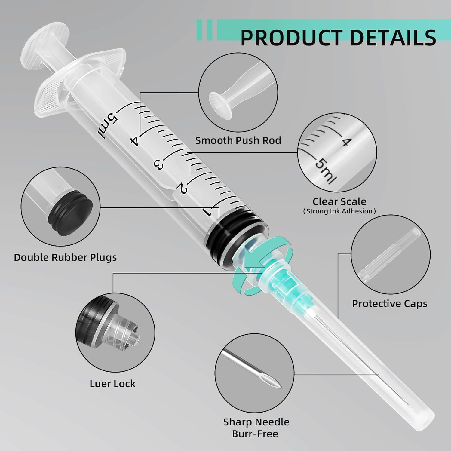 Seringa Luer Lock de 5ml, Adeq - Aquarium Fish Bowl avaliação e preço