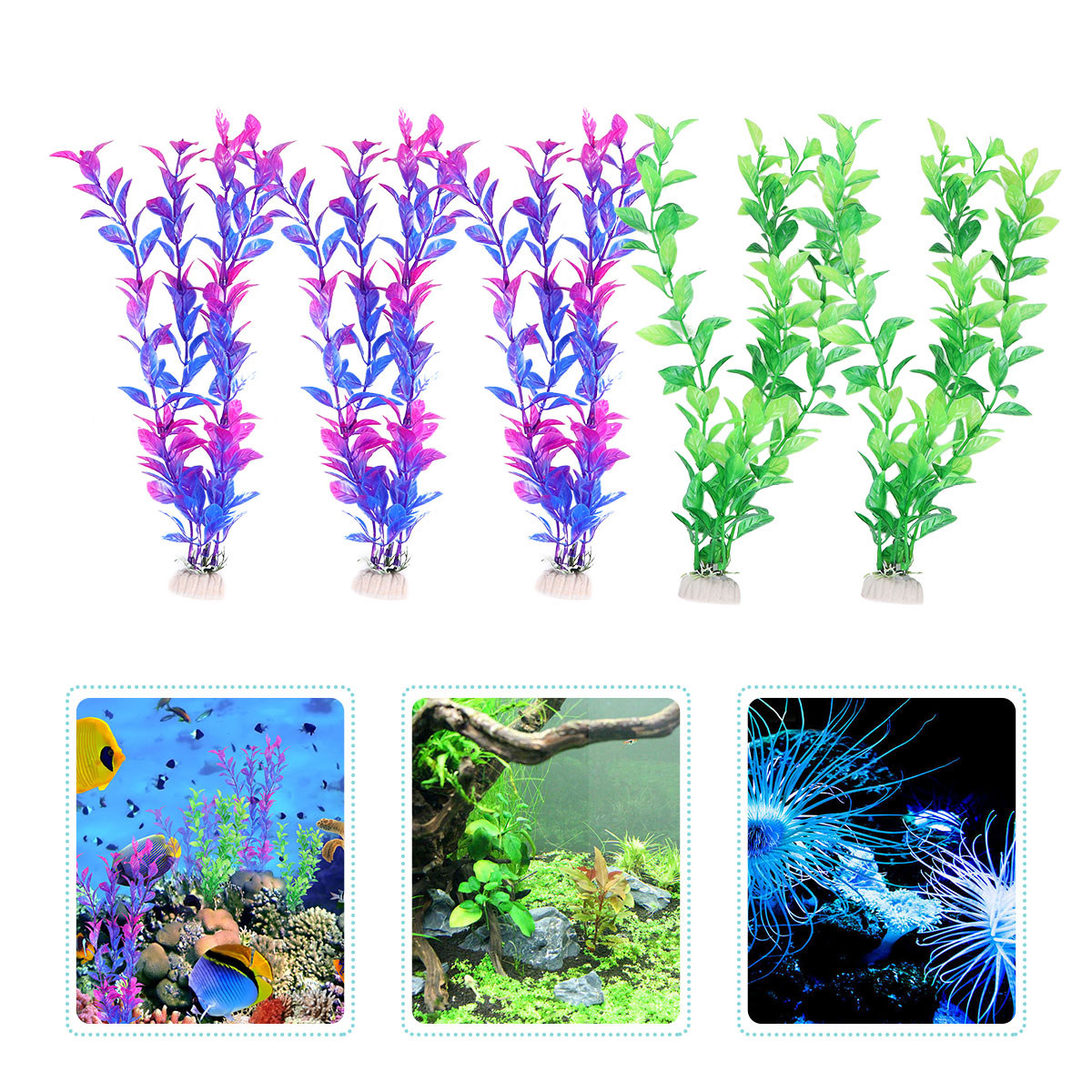 10 Peças de Plantas Aquáticas  - Aquarium Fish Green avaliação e preço