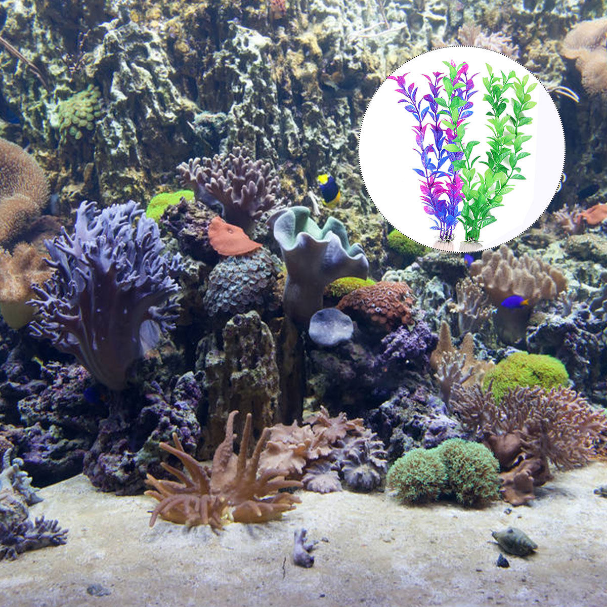 10 Peças de Plantas Aquáticas  - Aquarium Fish Green avaliação e preço