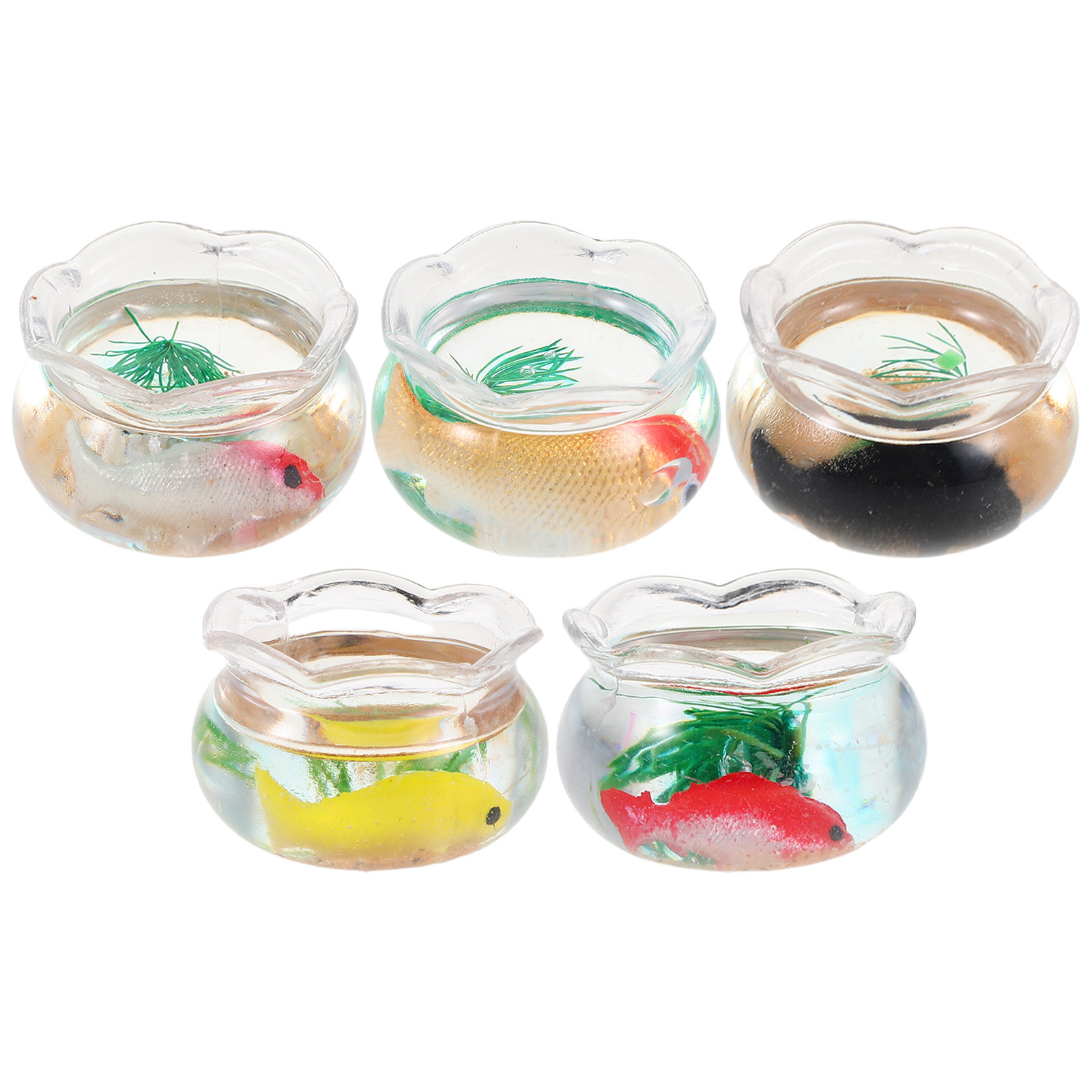 5 Peças de Mini Aquários Redon - Aquarium Fish Bowl avaliação e preço